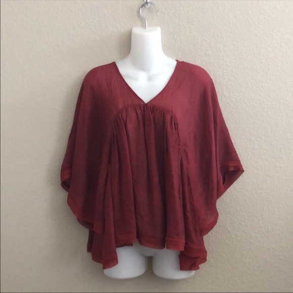 onetheland Tops - onetheland v-neck peasant blouse-Large